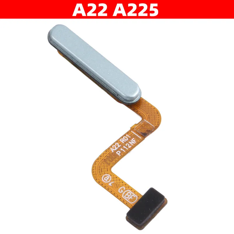 

Для Samsung Galaxy A22 сканер отпечатков пальцев кнопка включения выключения питания A22 4G SM-A225 Touch ID сканер клавиша гибкий кабель