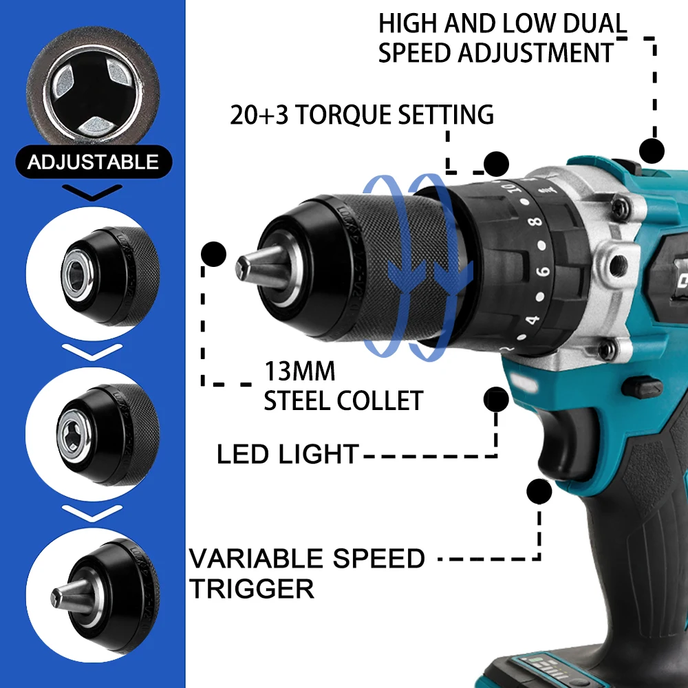 Бесщеточный перфоратор Makita 18V | AliExpress