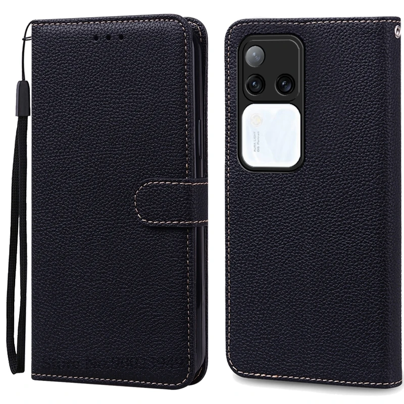 Leather Flip Wallet Case with Stand Feature
