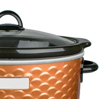 Scallop Pattern 4.5 Quart Slow Cooker in Copper 2