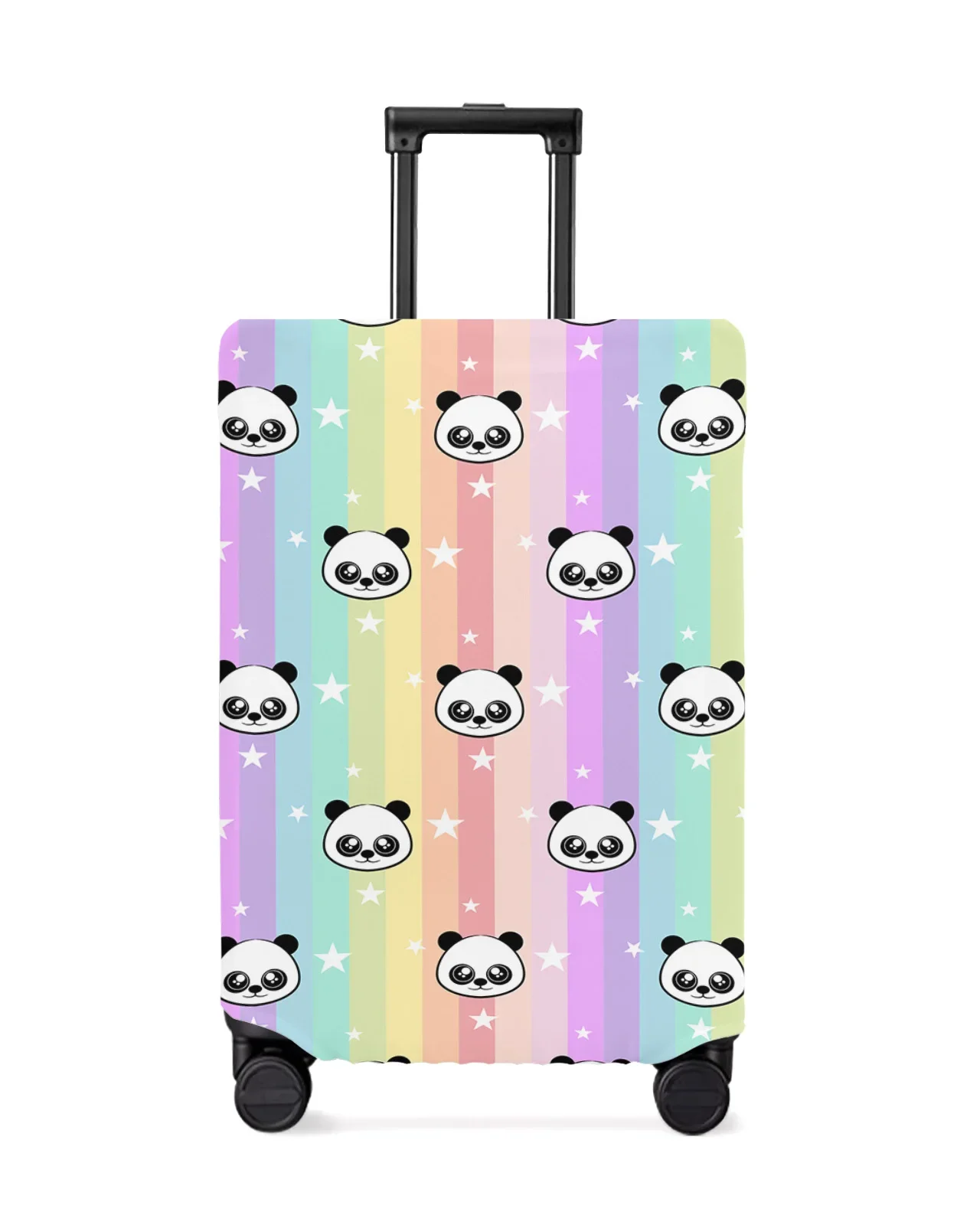 cartoon-animal-panda-star-rainbow-stripes-luggage-protective-cover-travel-accessories-suitcase-elastic-dust-case-protect-sleeve