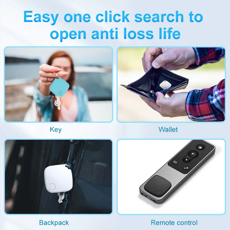 Mini Tracking Bluetooth Anti-lost Device Mobile Phone wallet Key Finder Location Intelligent Caller 5.0 Dual Alarm Pet Finder key finder anti lost tracker bluetooth tracker bluetooth finder