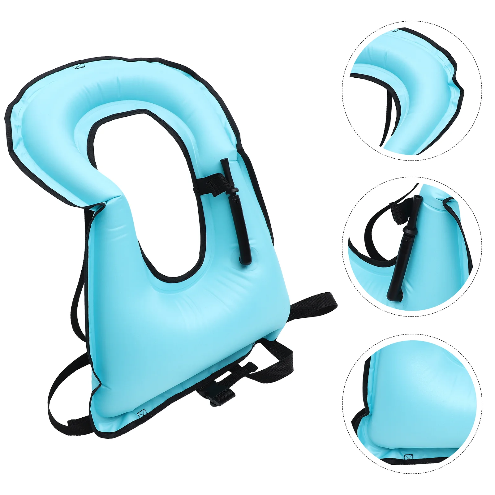 

Swimming Inflatable Breathing Vest Snorkeling Life Vests Safety Jacket Accessory Tank Top