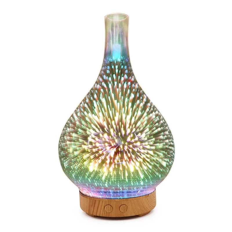 100ML 3D Glass Essential Oil Diffuser Silent Essential Oil Diffuser Air Humidifier For Bedroom Office