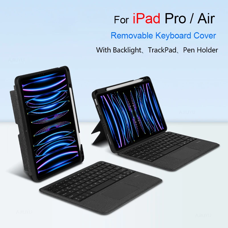 Trackpad Magic Keyboard Per Ipad Pro 11 12.9 Air 5 4 Air3 7Th/8Th/9Th Gen 10.2 Pro 10.5 Cover Magnetica Per Tastiera Con Portapenne
