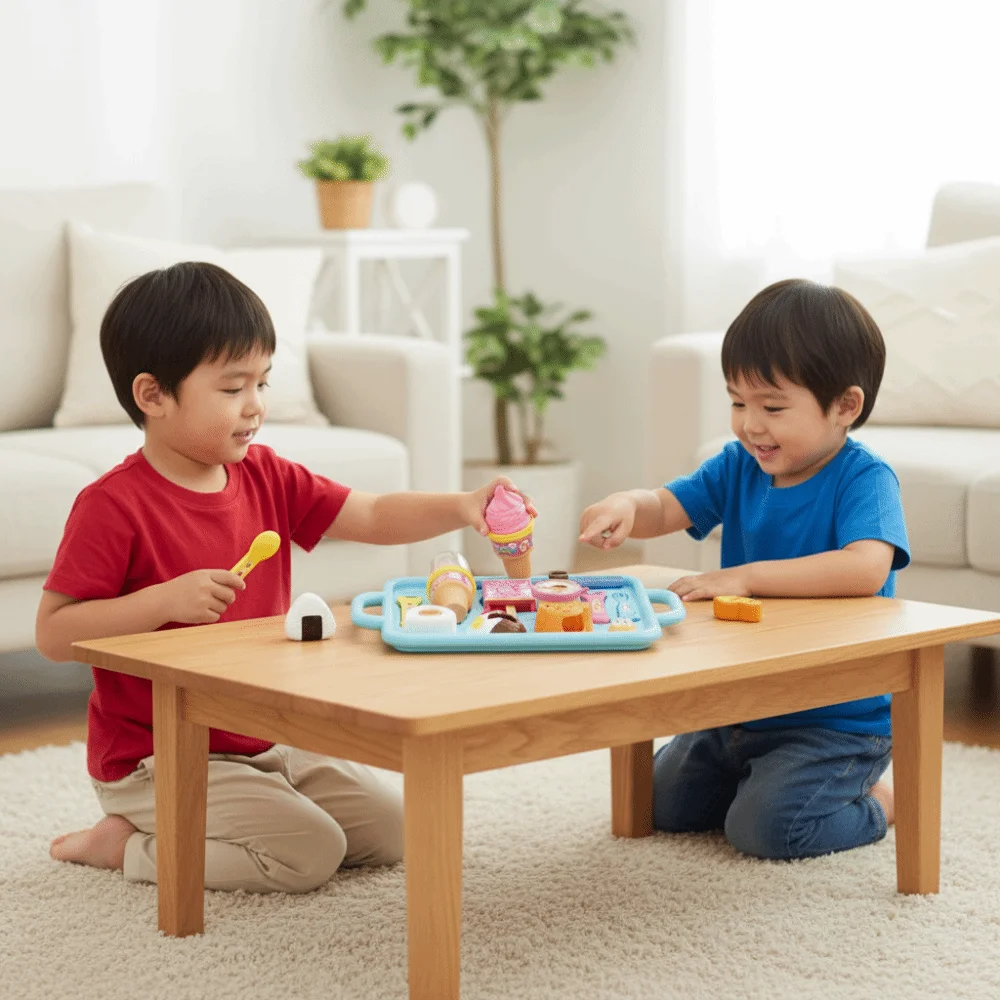 Little BearShape Pudding Feeding Set Pretend Play Early Education Lunch Box Pudding Kawaii Role Play Play House Toys