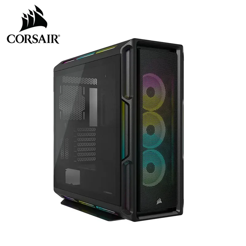 Custodia Per Pc Atx Mid-Tower Corsair Icue 5000T Rgb-208 Led Rgb Indirizzabili Individualmente-Adatta A Più Radiatori Da 360Mm