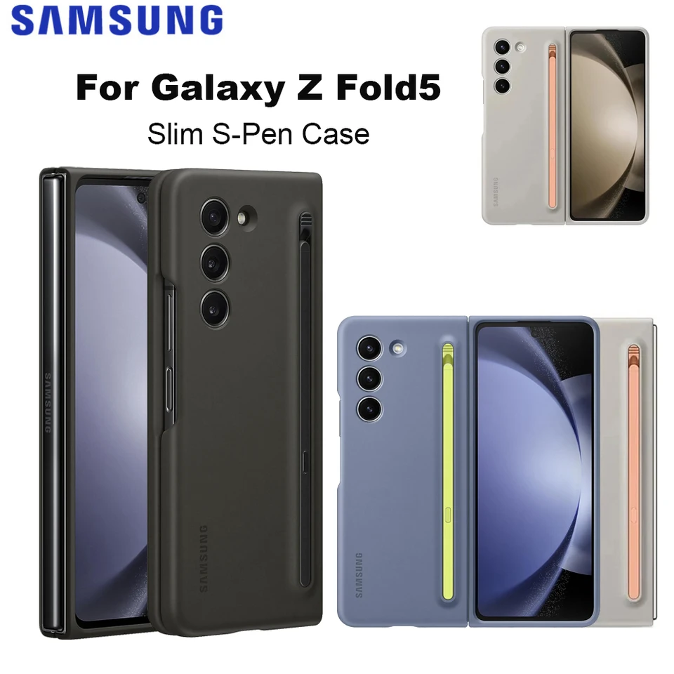 Original For Samsung Galaxy Z Fold 5 Slim S-Pen Protective Case