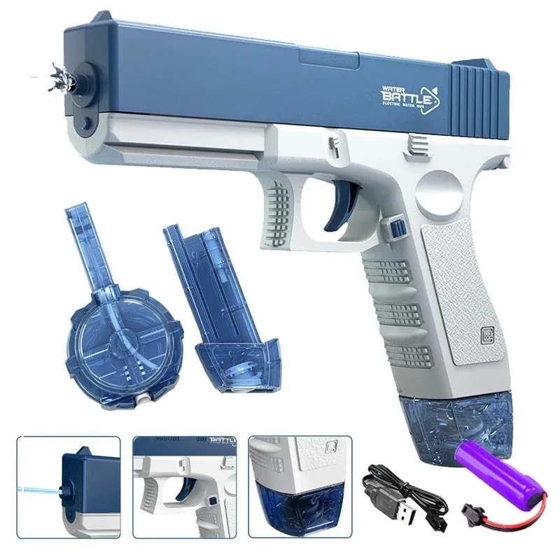 Electric Automatic Water Gun M416 High Pressure Beach Toy For Kids_voghion.com