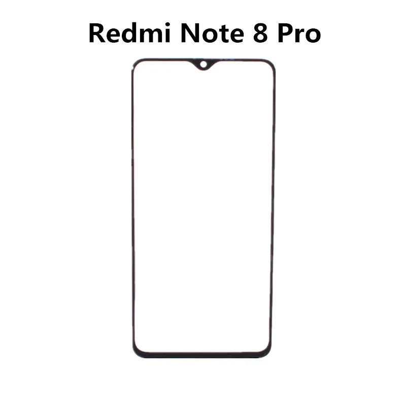Front Glass Touch Screen LCD Display Out Panel Cover Repair Replace Parts + OCA For Xiaomi Redmi Note 10 Pro Max 6 7 8 8T 9 9S 5 lcd display replacement glass screen replacement