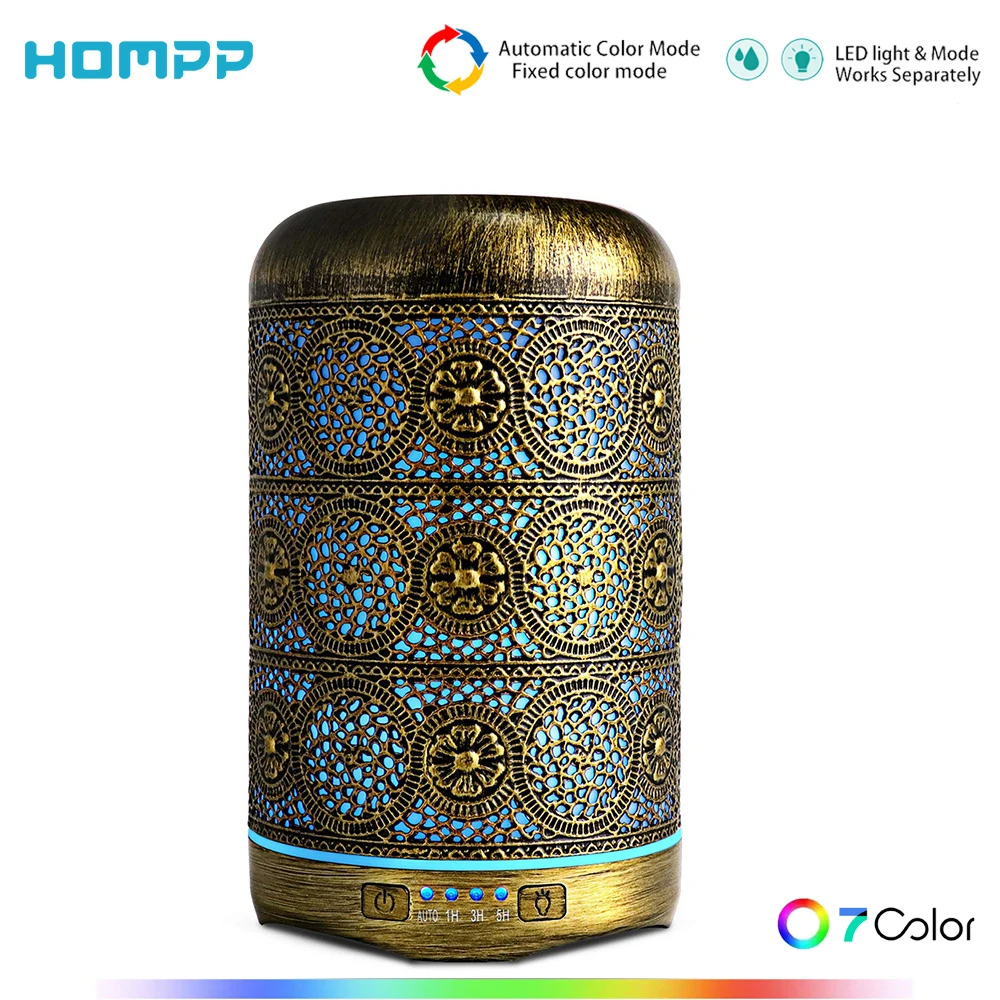 Metal Aromatherapy Machines 260ml Essential Oils Diffuser Air