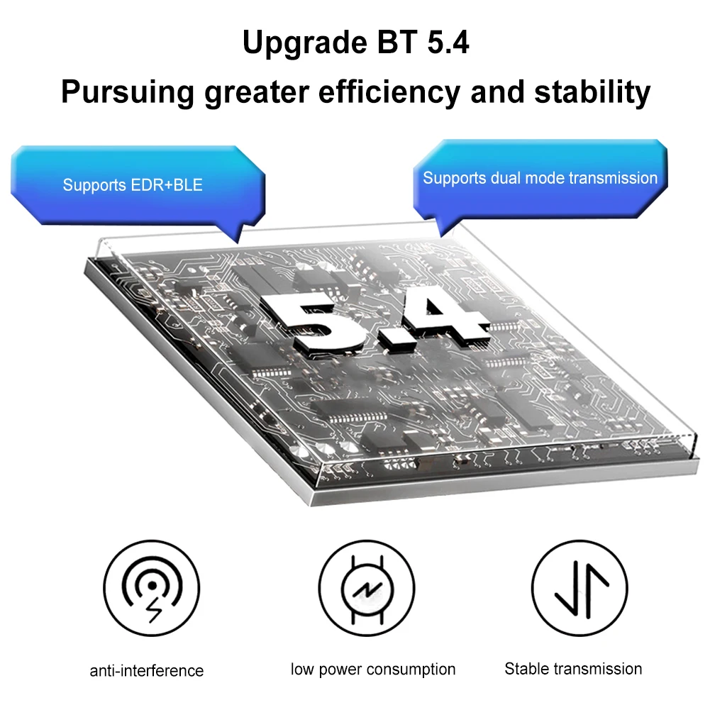 PC 컴퓨터 노트북 스피커용 USB 블루투스 5.4 어댑터, 송신기 리시버 드라이버 프리 무선 BT 5.4 동글 오디오 어댑터