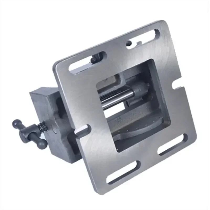 1 Piece 4-Inch 100mm Clamp Tilting Guide Rod Angle Flat-Nose Pliers 0-90 Degree Inclined Drilling Machine Vise 5