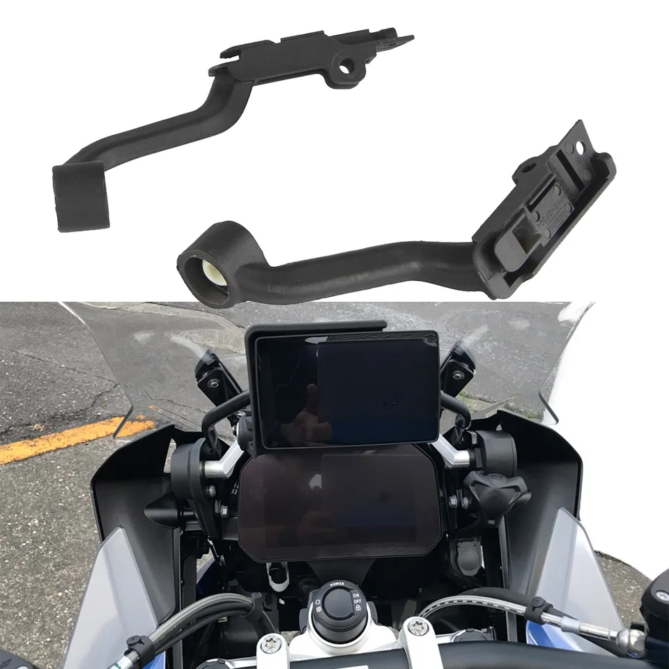 Kit Staffe Interne Ed Esterne Per Parabrezza Moto - In PP Nero - Per BMW R1200GS/R1250GS LC/ADV 2013-2023 - Antivibrazione - 3