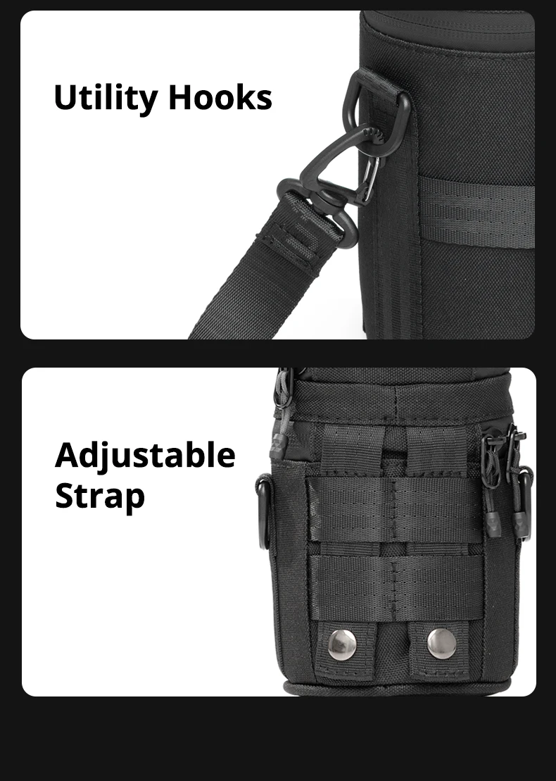 NEUE AMBITFUL Kameraobjektivtasche Kordelzugtasche mit S M L XL Größe für Canon Sony Nikon DSLR Kameraobjektiv-Fasshülle mit Haken – Detail 40
