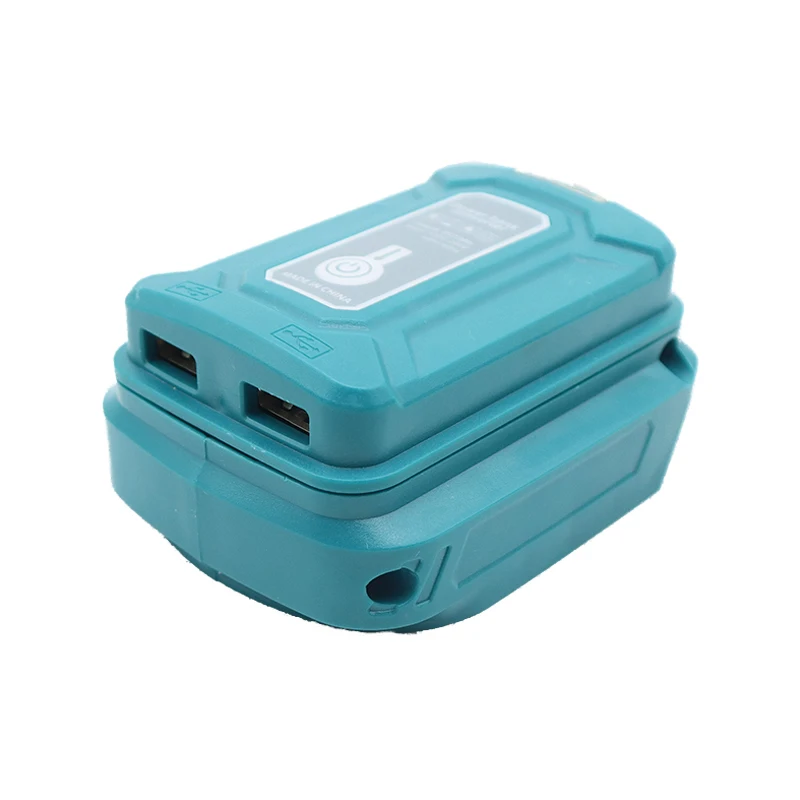 Adapter LED Lamp Flashlight USB Mobile Phone Charger For Makita HongSong BoDa FoGo 18V Li-ion Battery Power Bank Lomvum Tool