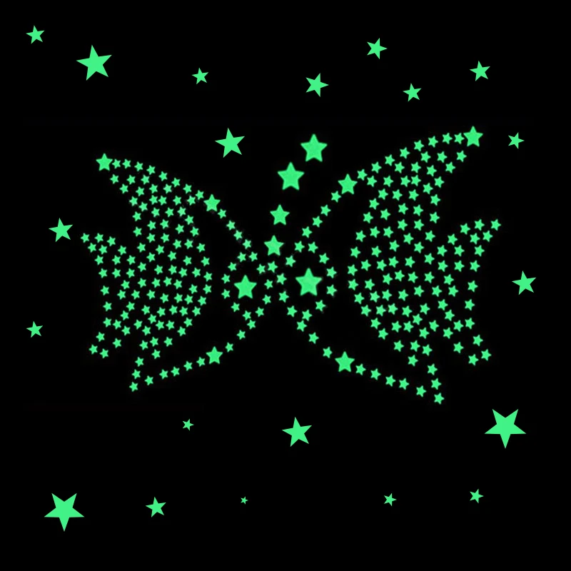 

Kids Rooms Adorable Fun Luminous Effect Decorative Create A Magical Atmosphere Glow In The Dark Stars Star-shaped Wall Stickers