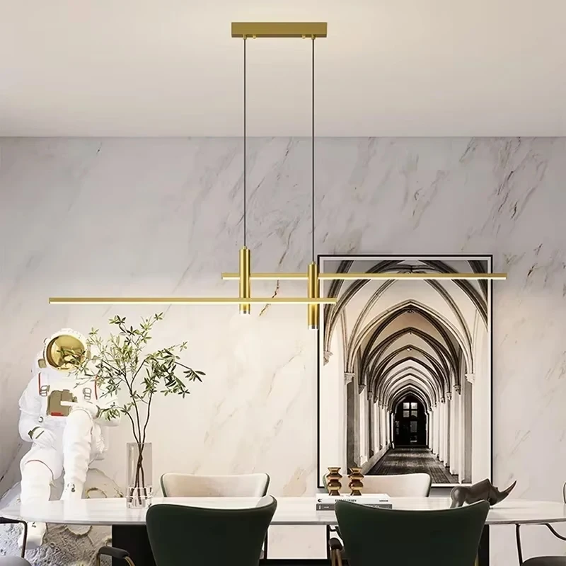 LED Pendant Light Restaurant Hanging Lamp Smart Remote Control Adjustable Color Temperature Brightness Living Room Indoor Light 4