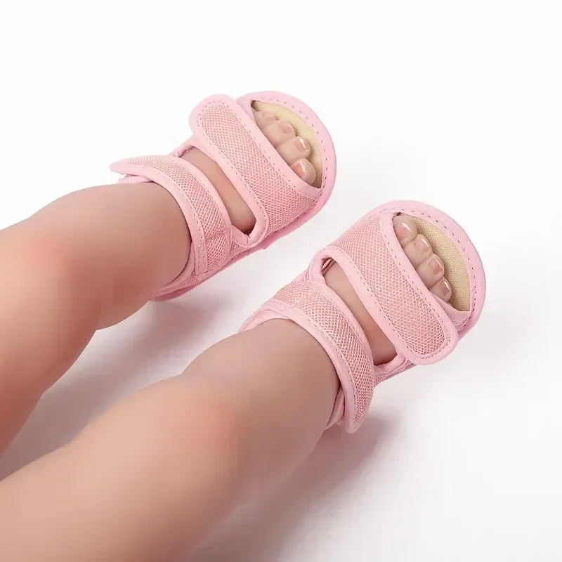 0-18 M Summer Unisex Toddler Sandals Baby Girl Shoes Solid Color Net Cloth Breathable Boys Baby Sandals Infant Girls Sandals 6