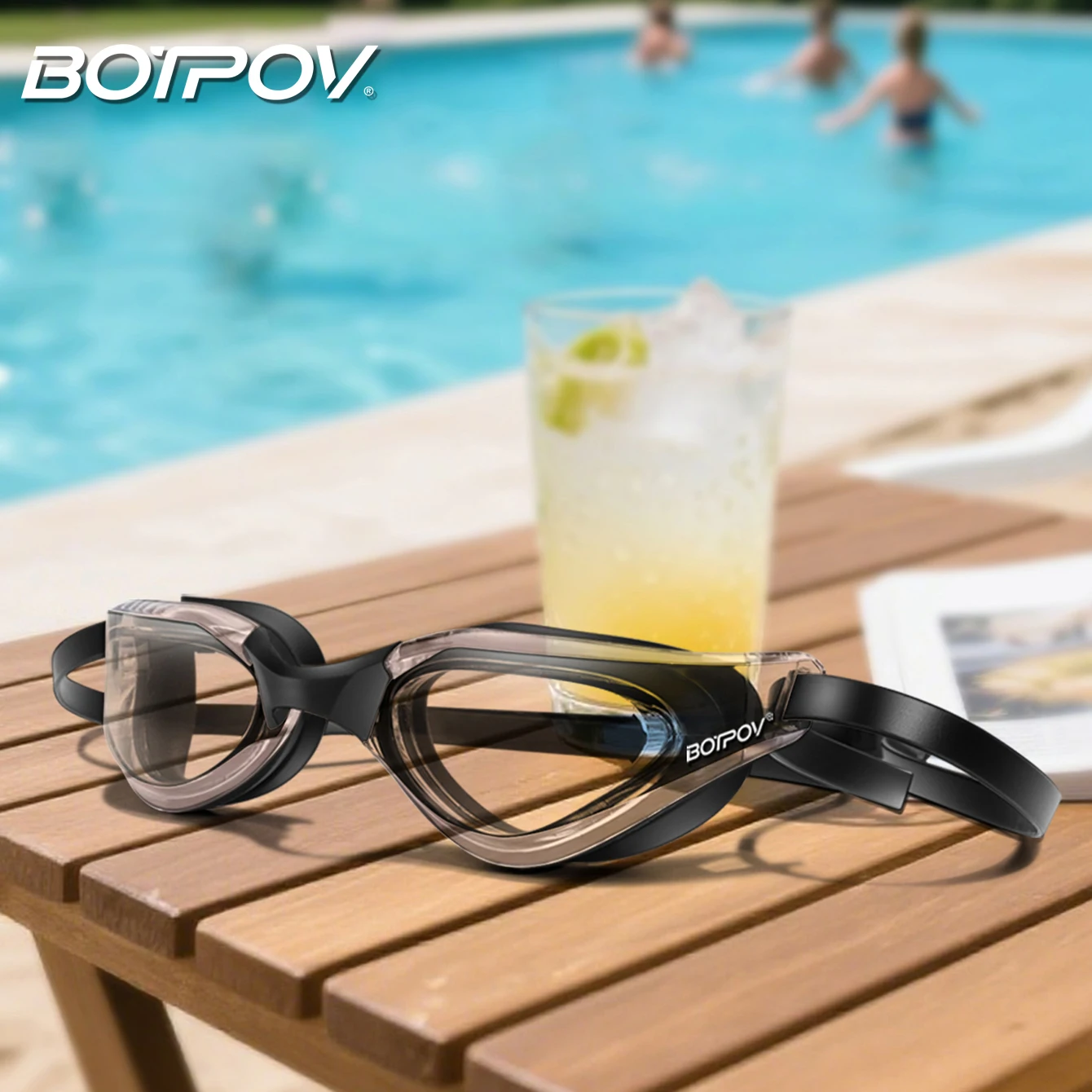 Youth Swimming Goggles Anti Fog and Clear Vision with Quick Adjustable Strap