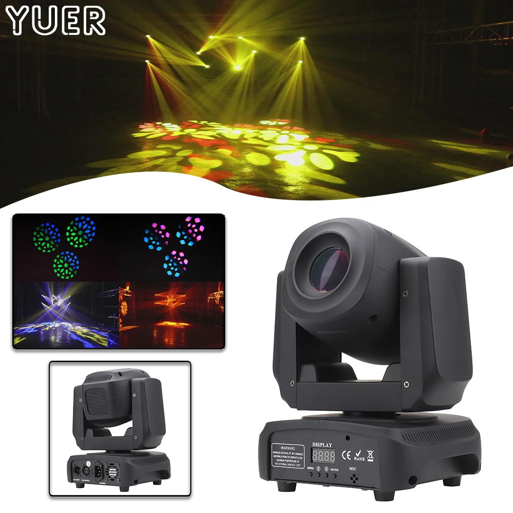 

YUER NEW 85W LED Zoom Moving Head With Laser Stage Effect Lighting For Dj Disco Club Wedding Beam Spot DMX Sound Modes Fixture