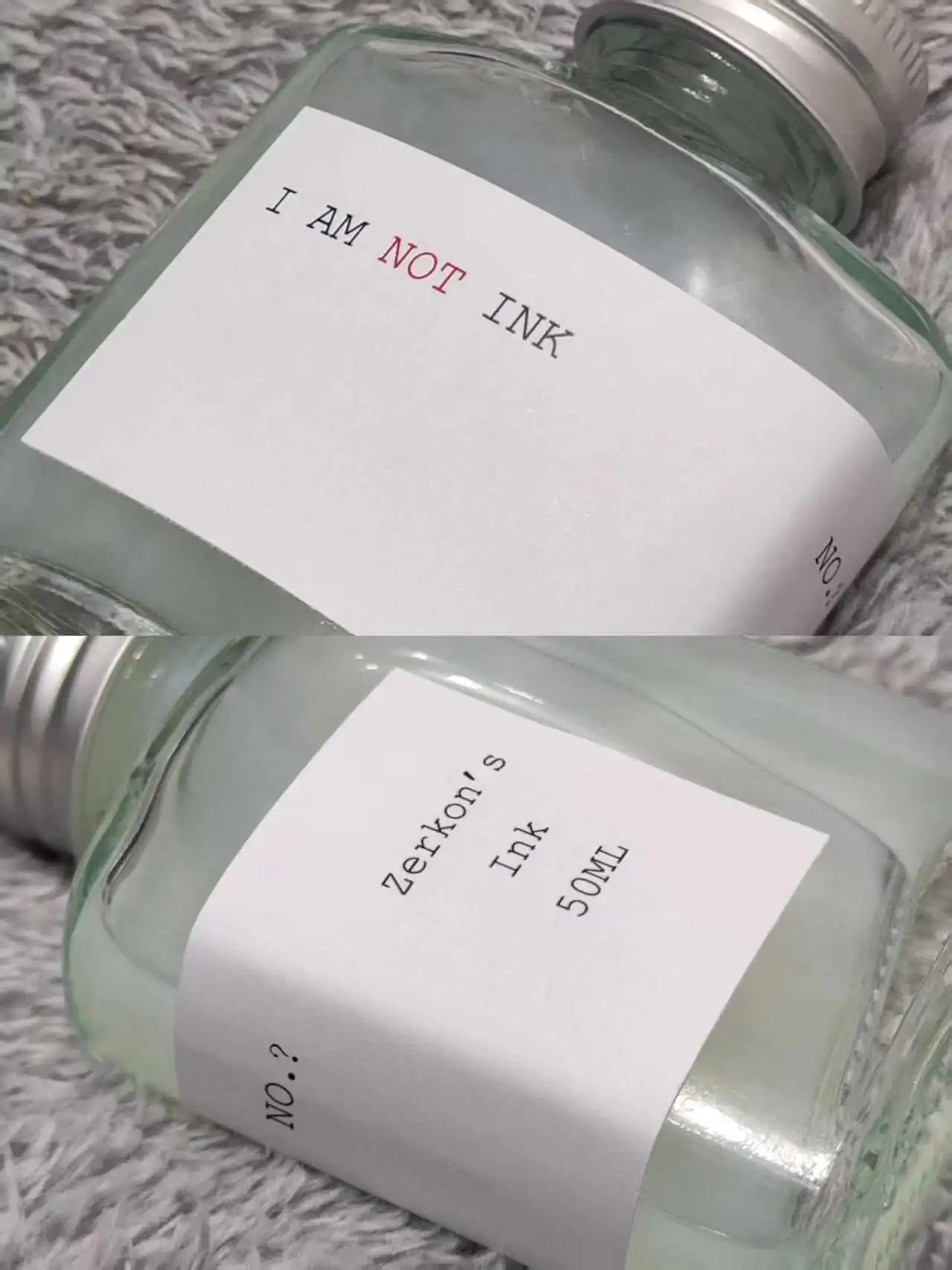제르콘 잉크,[I AM NOT INK] 만우절 한정판,인비저블 잉크 50ml