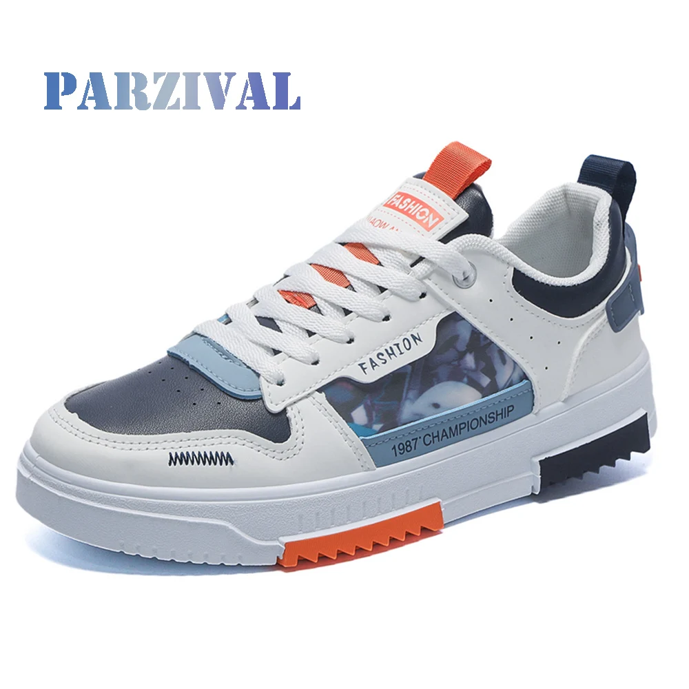 PARZIVAL – baskets respirantes pour hommes, chaussures de Sport vulcanisées, légères, chaussures d'athlétisme en cuir, décontractées, Zapatillas Hombre