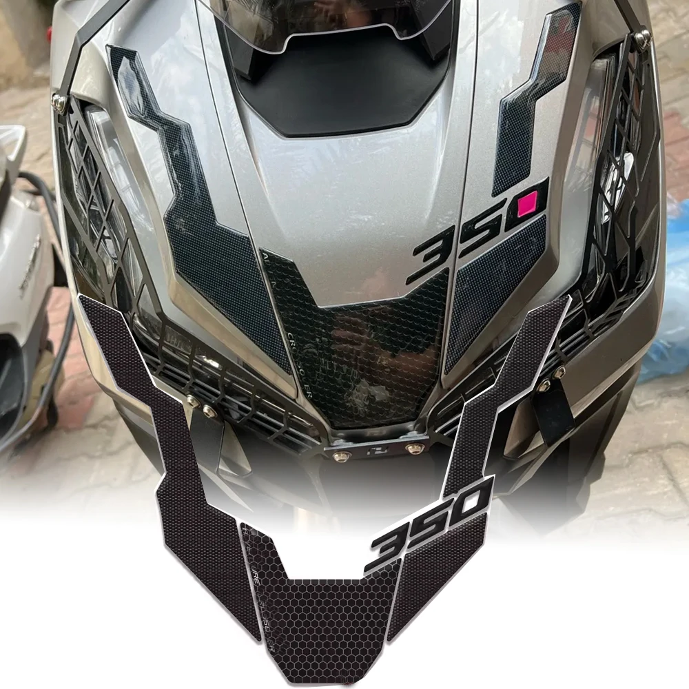 

Мотоциклетные аксессуары для Honda ADV350 2022 2023 ADV 350, наклейка, клейкая передняя защита головы, 3D наклейка против царапин, Новинка