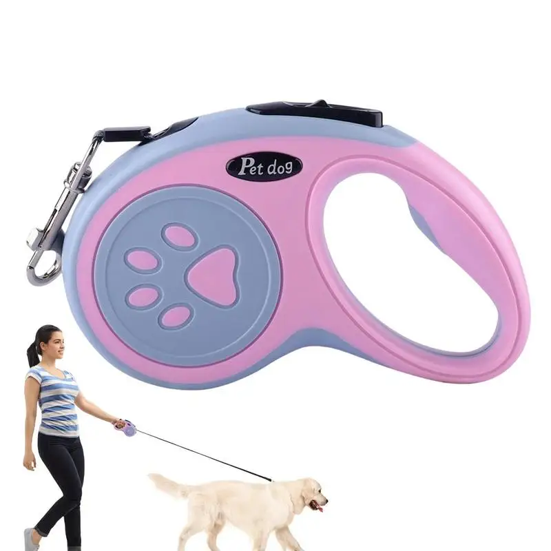 

Dog Leash Automatic Retractable Leash Durable Nylon Lead Extension Leash Safe Locking Pet Walking Running Roulette For S/M Dogs