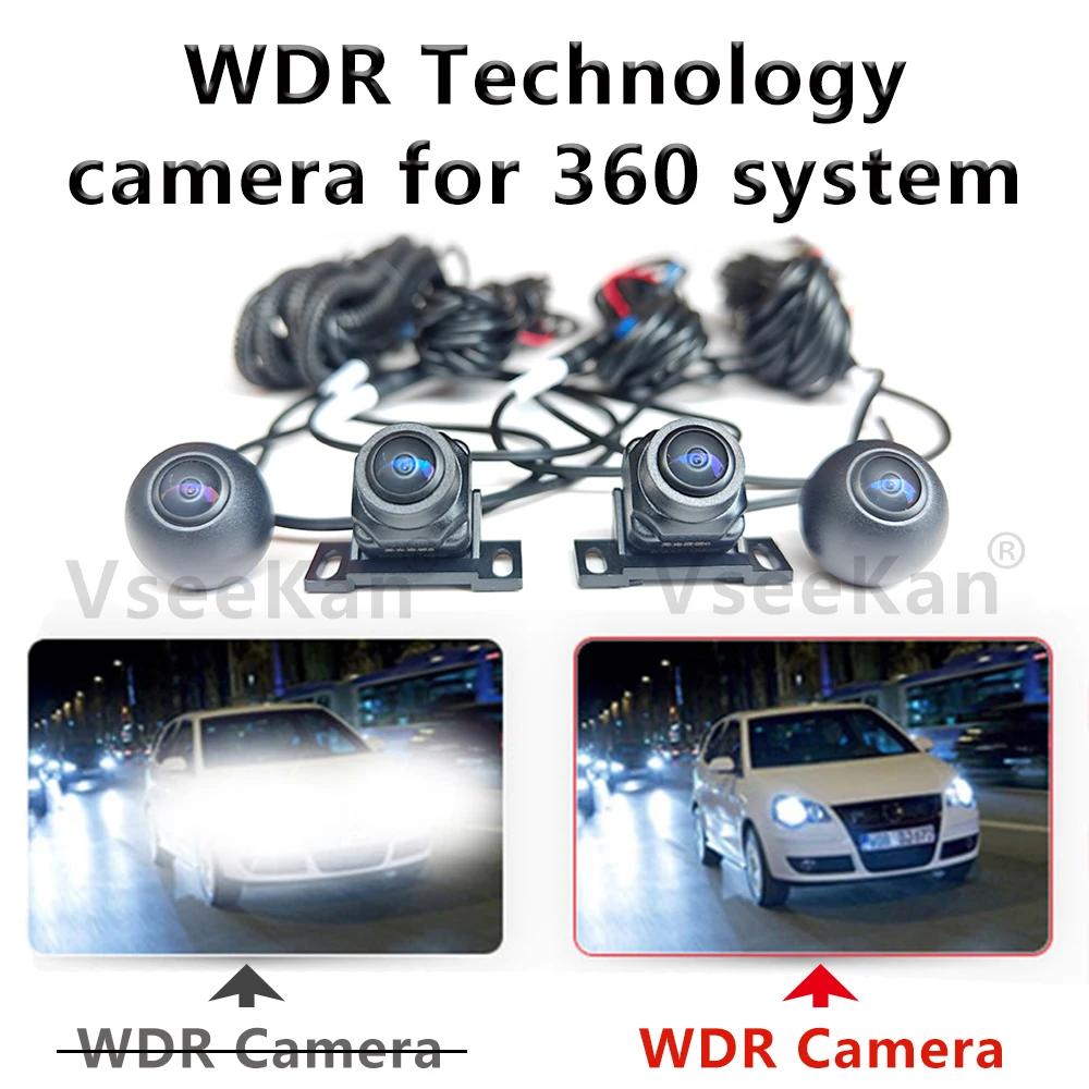 1080p HD Night Vision Car 360 System Camera For Android Multimedia Systems with 360 Camera Function 360 panoramic camera 360 degree camera