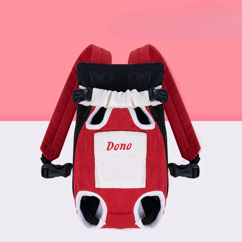 Pet Bag Dog Bag Portable Travel Backpack Outing Cat Mesh Chest Four-legged Backpack