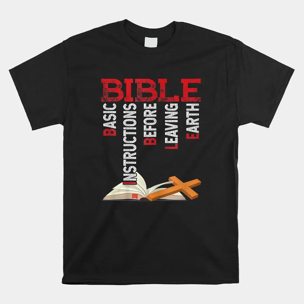 

Haunt Reaper Men T Shirt Bible Basic Instructions Before Leaving Christian Shirt Tees Tops Short Sleeves Clothing