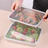 Stainless Steel Square Plate Thickened Lunch Bento Box Tray With Lid ​Reusable Food Organizer Container Kitchen Accessories 3