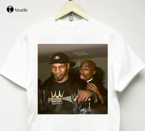

Mike & 2Pac T-Shirt Vtg Rap 90S Tour Tee Custom Aldult Teen Unisex Digital Printing Fashion Funny New Xs-5Xl