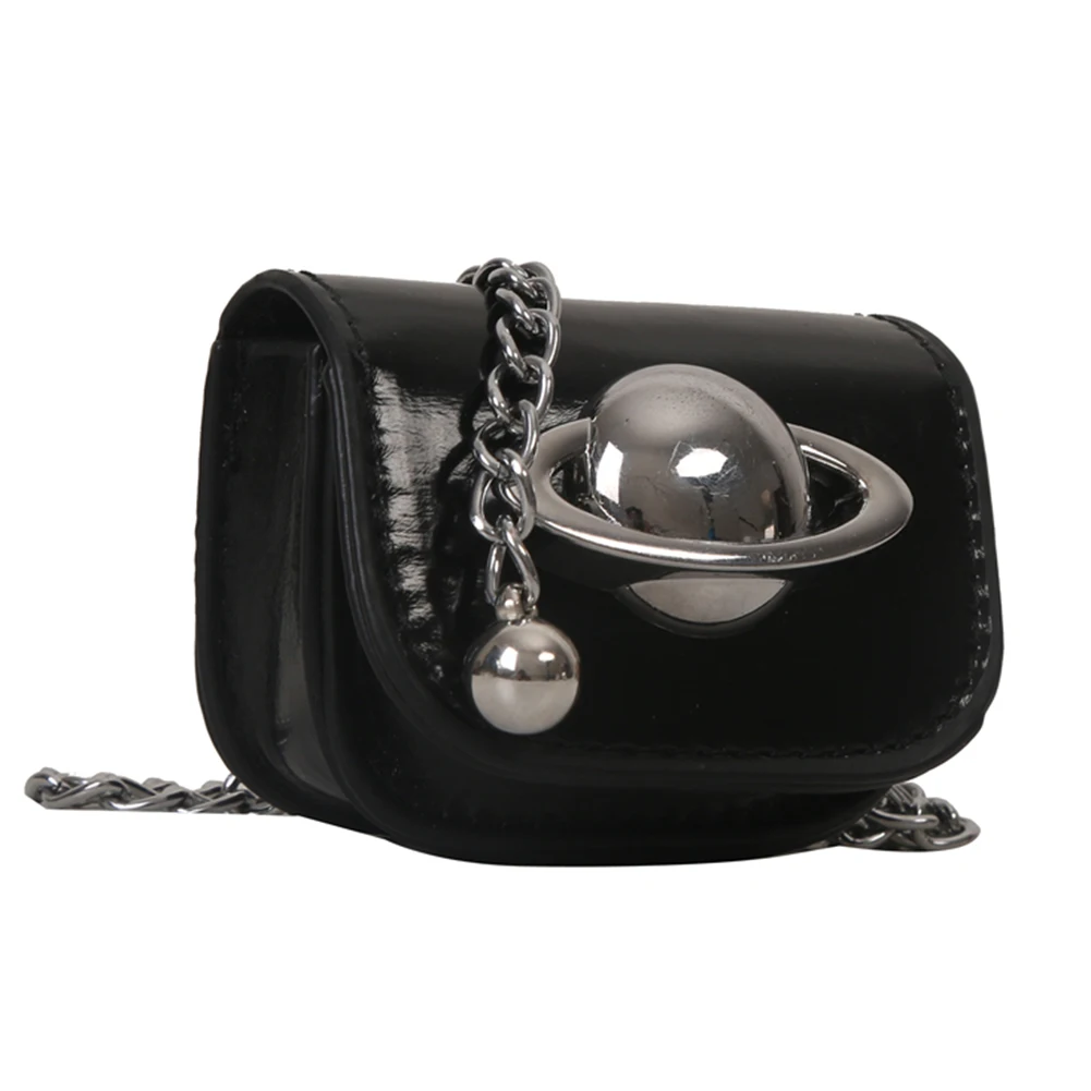 

Mini Planet Print Crossbody Waist Belt Decoration Bag PU Leather Lipstick Earphone Organizer Shoulder Bag for Women and Girls