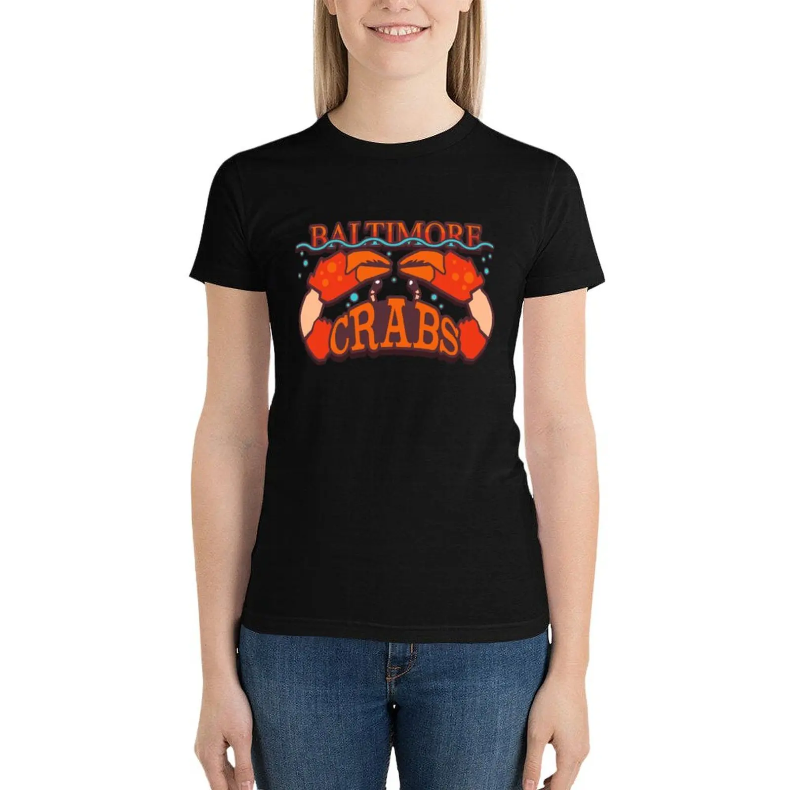 Baltimore Crabs Logo - Blaseball T-Shirt Blouse cute tops hippie clothes vintage clothes Womens graphic t shirts