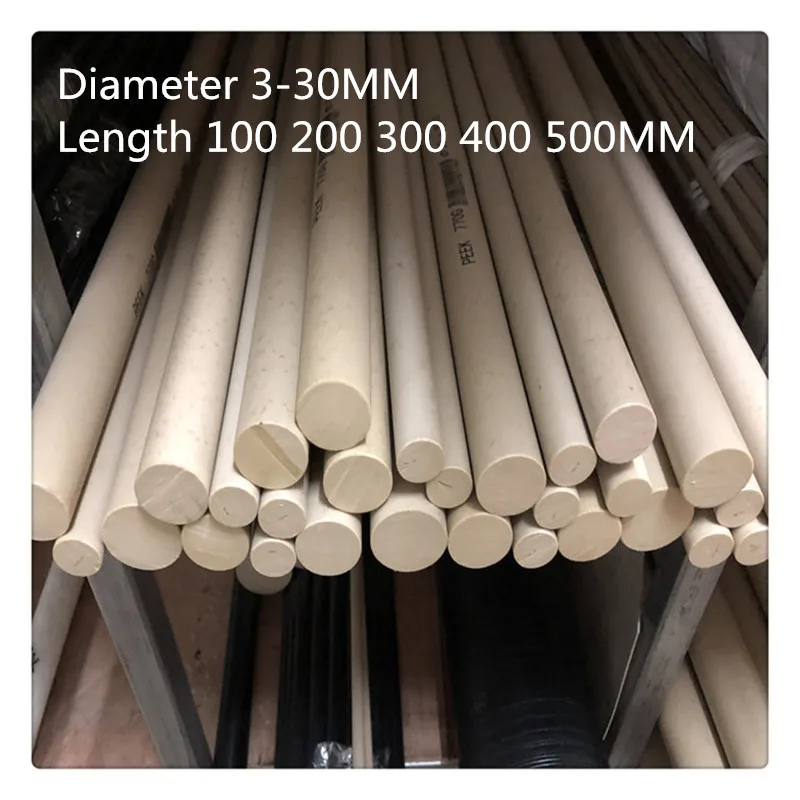 

1PC PEEK Bar Polyetheretherketone Rod Stick White True Color