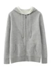 High Quality Autumn Winter Men Hooded Cashmere Sweater Long Sleeve Casual Loose 100% Merino Wool Cardigan Knitwear Clothing Tops 2