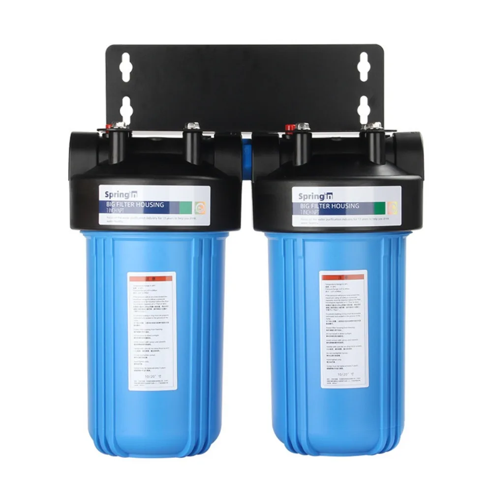 

Whole House Water Filter System 2- stage Clear Home Water Pre-Filtration Large Flow Water Purifier Reduce Odor,Chlorine,Sediment