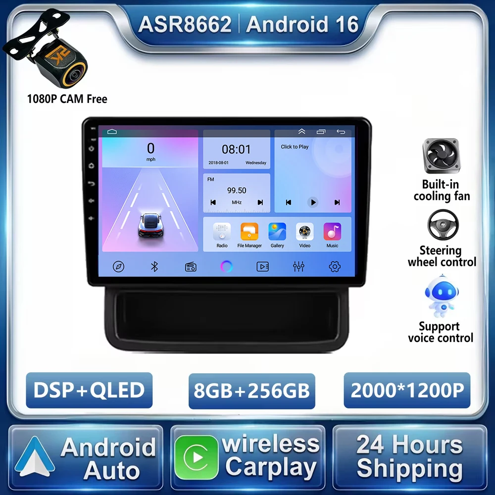 Radio multimedia con reproductor de video y navegación Android 16 para Renault Trafic 2, Opel Vivaro A y Nissan Primastar 2006 - 2014 1