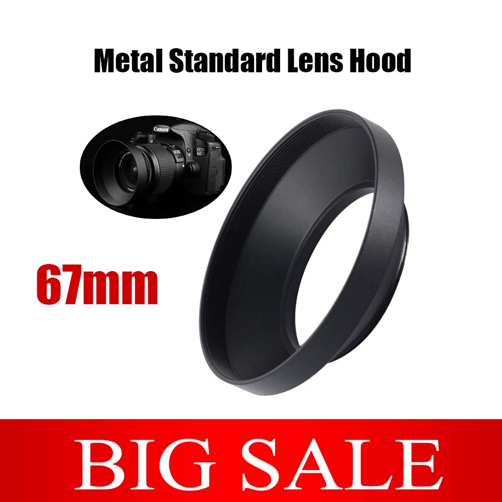 

67mm Metal Wide Angle Lens Hood Cover Protector for Nikon Sony Fujifilm Canon EOS 1300D 800D 760D 750D 700D 650D 77D Accessories