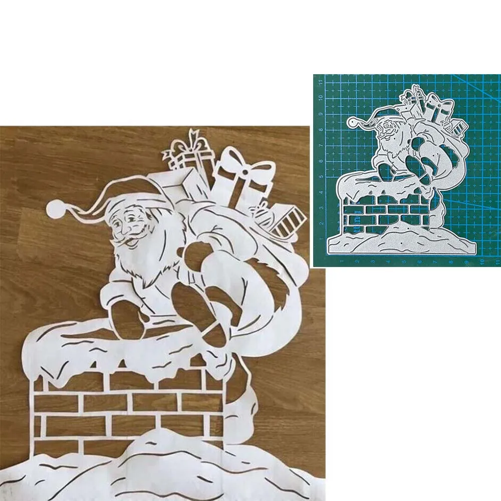 

Дед Мороз 2023 Новые поступления Рождественский Скрапбукинг металлические Вырубные штампы прозрачное украшение «сделай сам» лезвие Дырокол...