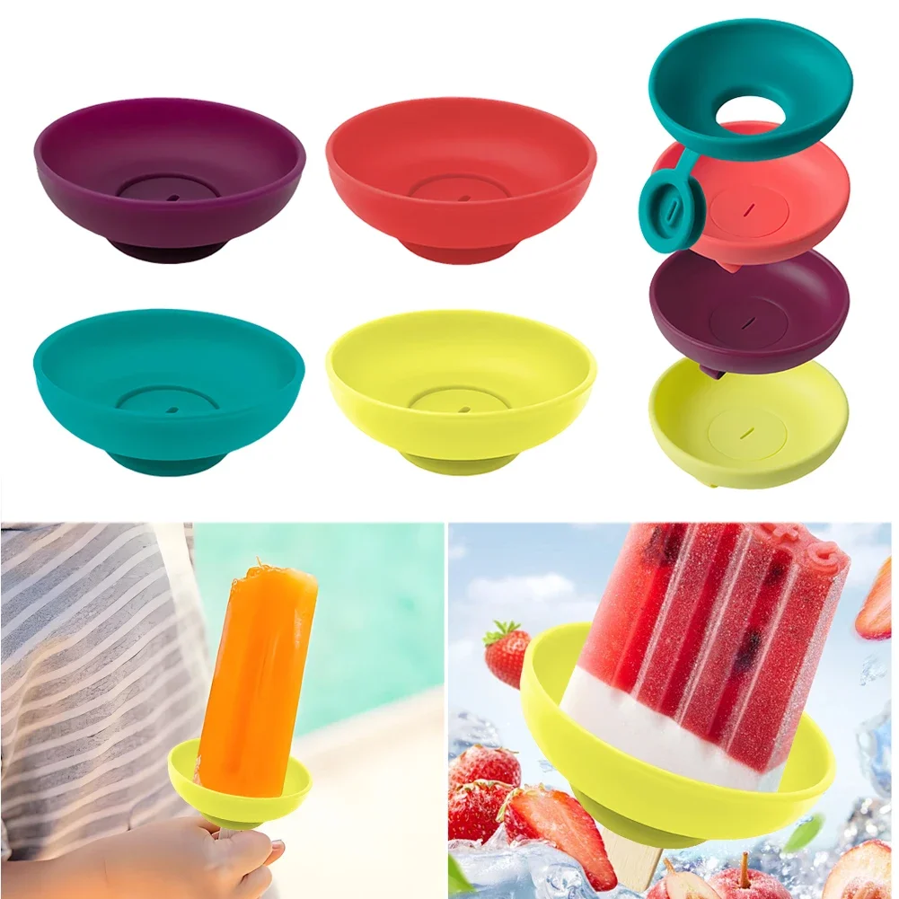Silicone Anti Drip Popsicle Holder for Kids Ice Cream