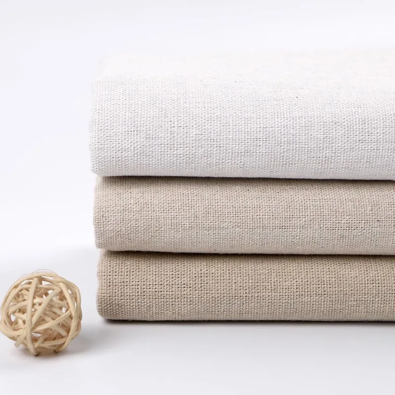 150x50cm Japanese And Korean Solid Color Cotton Linen Fabric For Background Fabric Cushion Cover DIY Handmade Tablecloth TJ20577