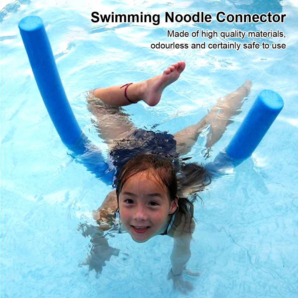

6 Pieces Swimming Noodles Connector Woggle Connectors Toy Stick with 2 Crossed Holes Water Sports Training Accessories