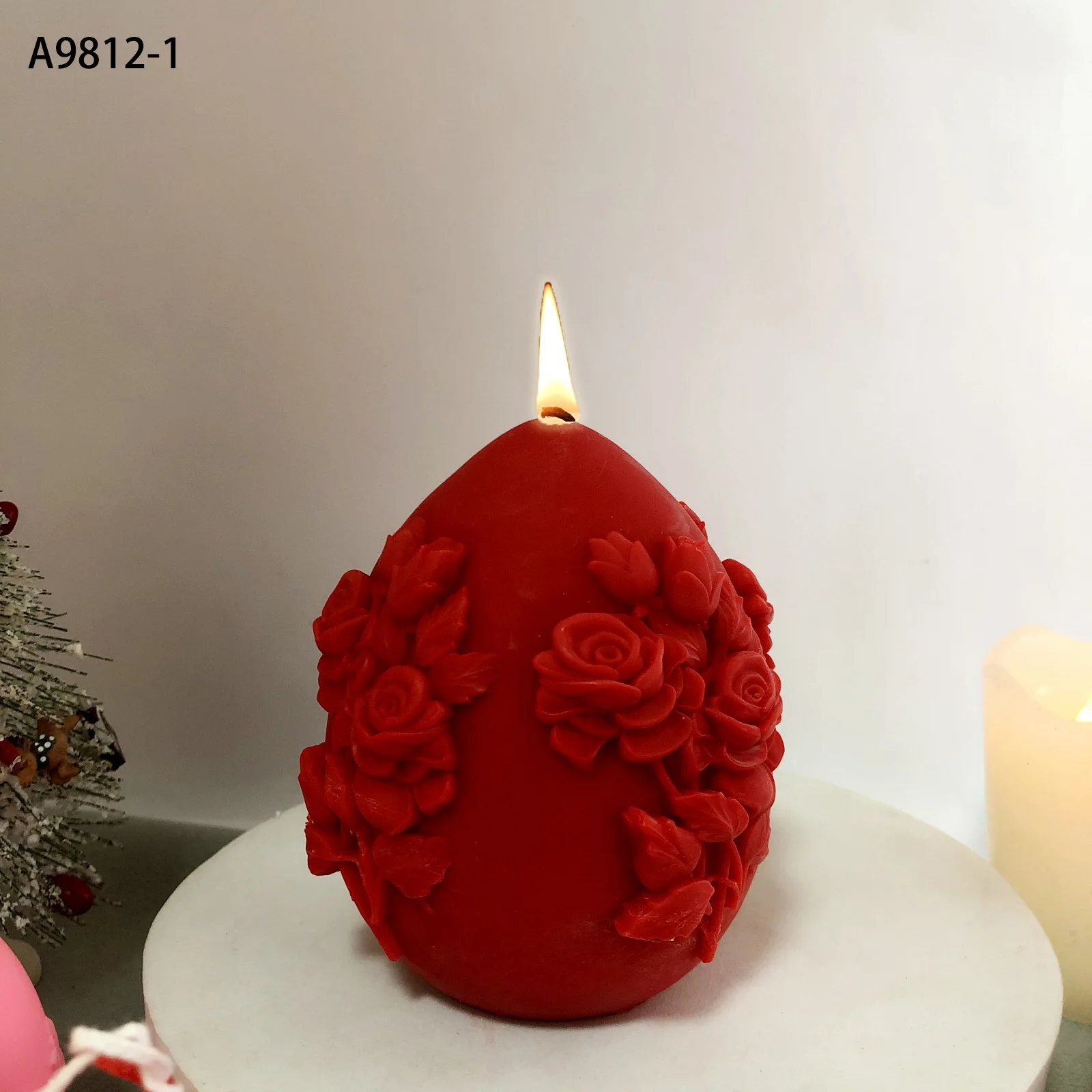 

Easter Relief Egg Silicone Mold Gypsum form DIY Handmade Plaster Candle Ornaments Handicraft Mold Hand Gift Making Kitchen Tool