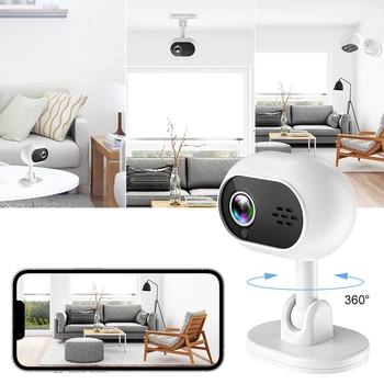 HD 1080P Wifi Mini Camera Wireless Home Two Way Audio Surveillance Camera Night Vision Recorder Real Time Alarm Baby Monitor 2