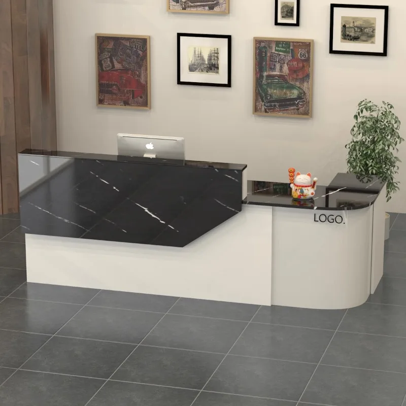 Front Modern Reception Desks Podium Luxury Closet Club Checkout Reception Desks Service Escritorios De Oficina Salon Furniture corner front reception desks cashier checkout shop closet luxury reception desks modern escritorios de oficina bar furniture