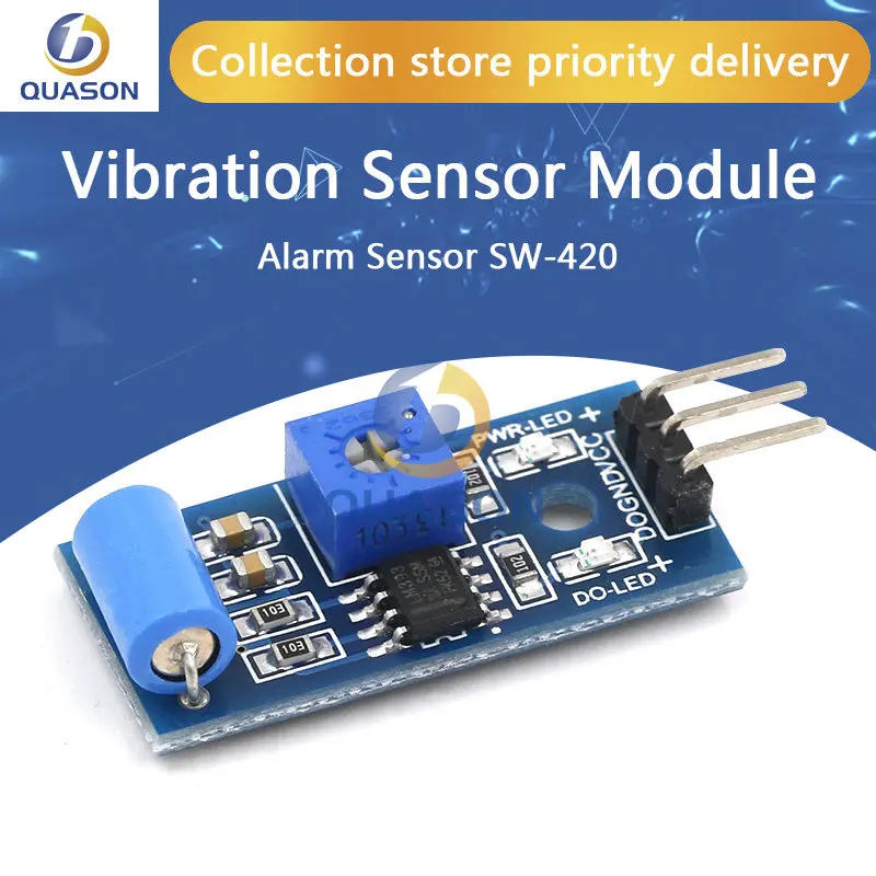 normally closed type vibration sensor module Alarm sensor module Vibration switch SW420 for arduino
