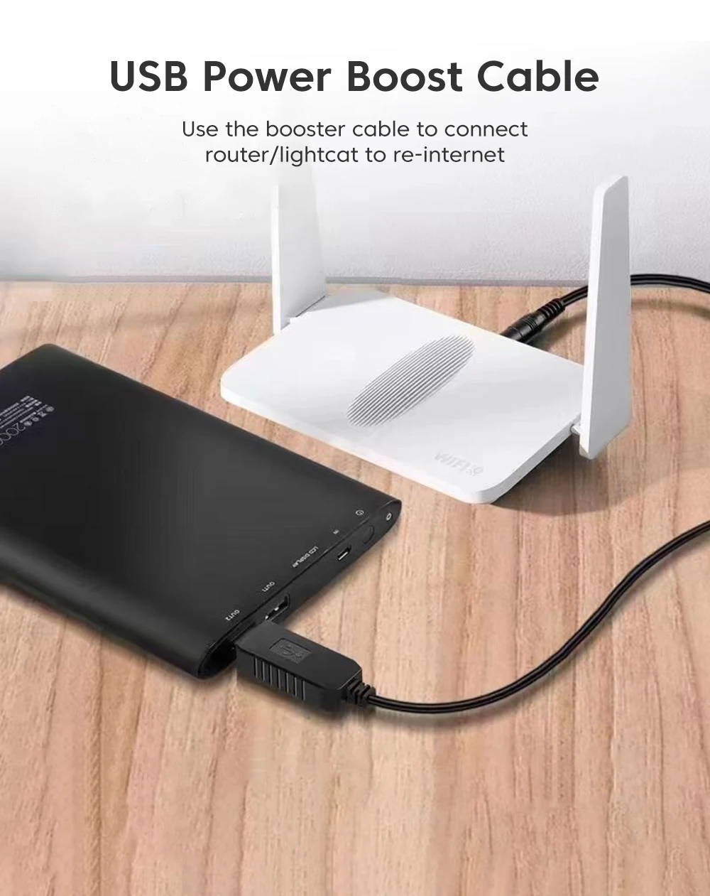 Conversor USB Plugue do Cabo Adaptador Step UP Conversor Modem para Wifi